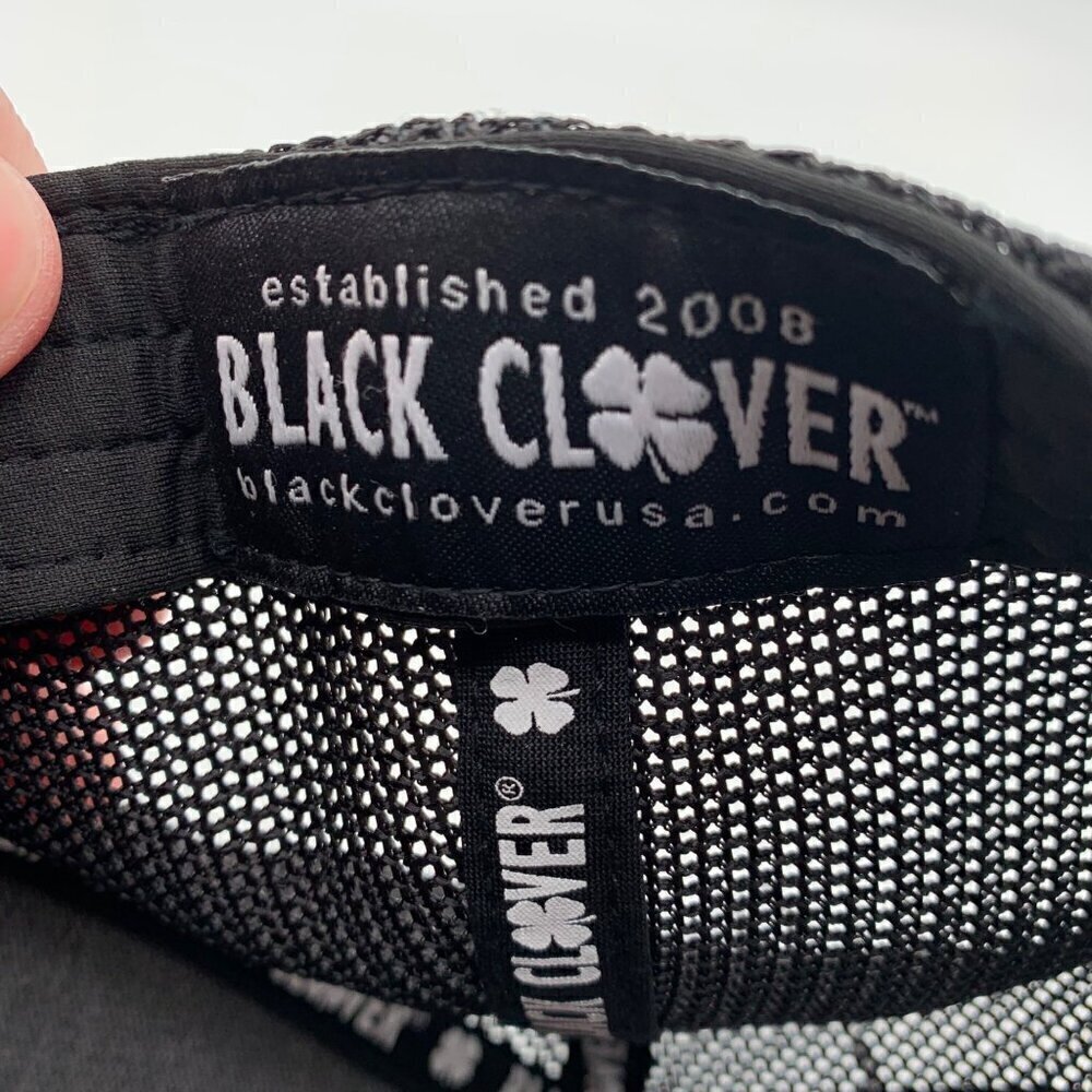 Black Clover Live Lucky Black Xander Snapback Trucker Hat New - Picture 5 of 6